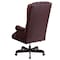 Flash Furniture Executive Chair Fixed Arms, 20" to 23" Height, Leather, Burgundy CI-360-BY-GG - alternate 2
